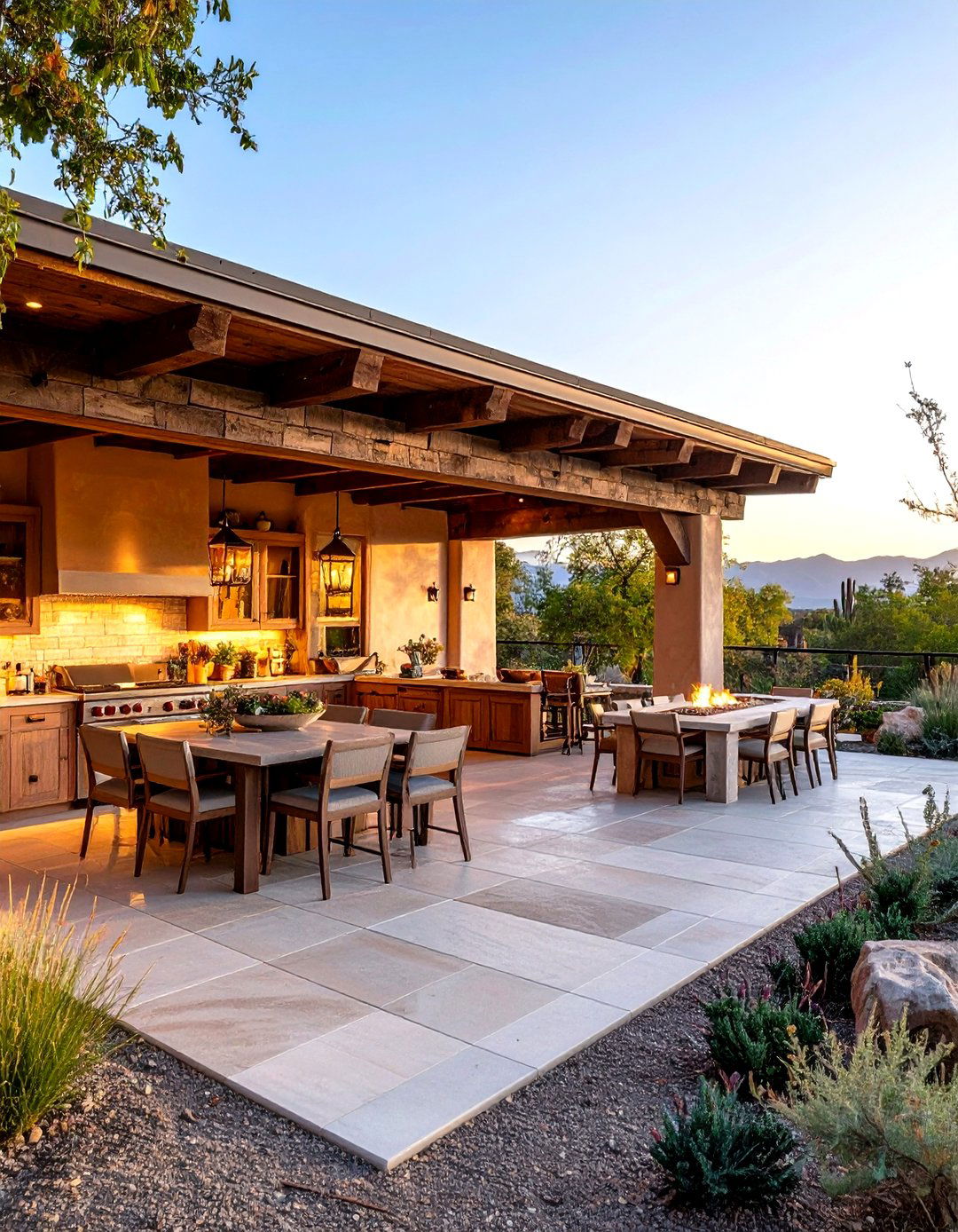 Outdoor Southwestern Kitchen and Dining Pavilion - 24 Southwestern Decor Ideas