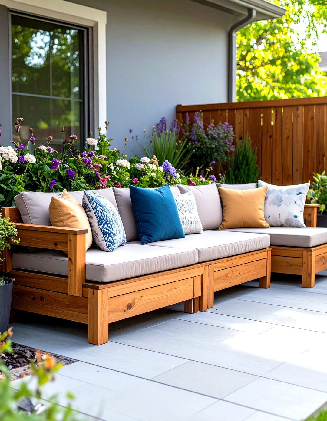 Outdoor Storage Benches Integration - 24 Townhouse Backyard Ideas