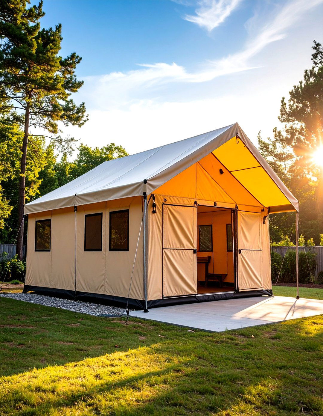 Outdoor Storage Tent - 24 Lawn Mower Storage Ideas