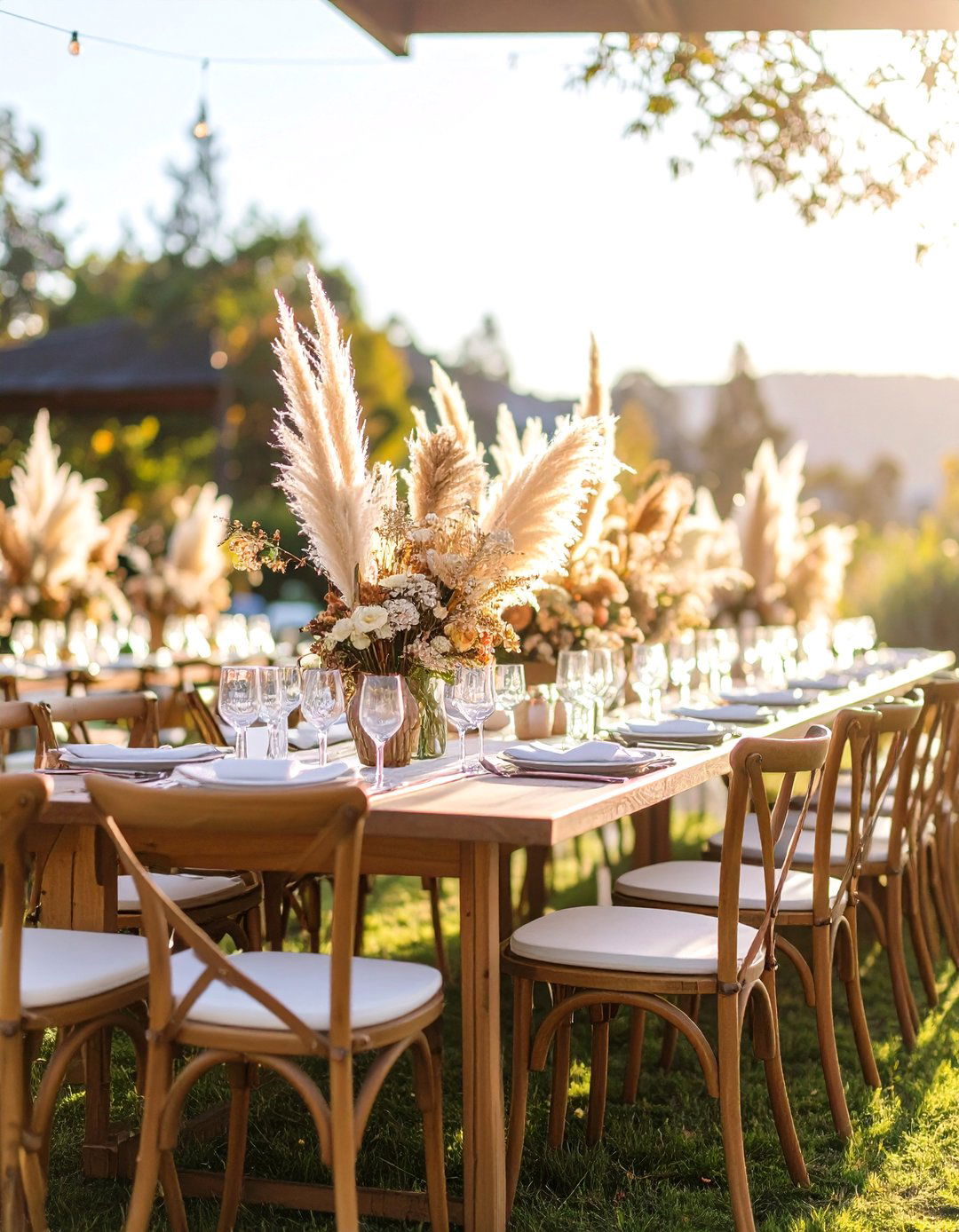 Outdoor Venue Enhancements - 24 Pampas Grass Wedding Decor Ideas