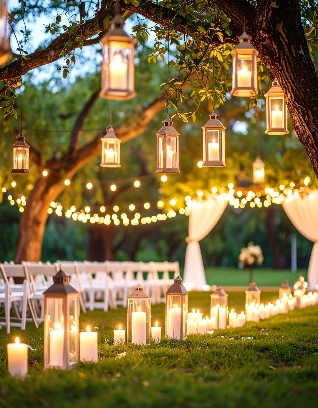 Outdoor Wedding Ceremony Decoration - 24 Lantern Decor Ideas