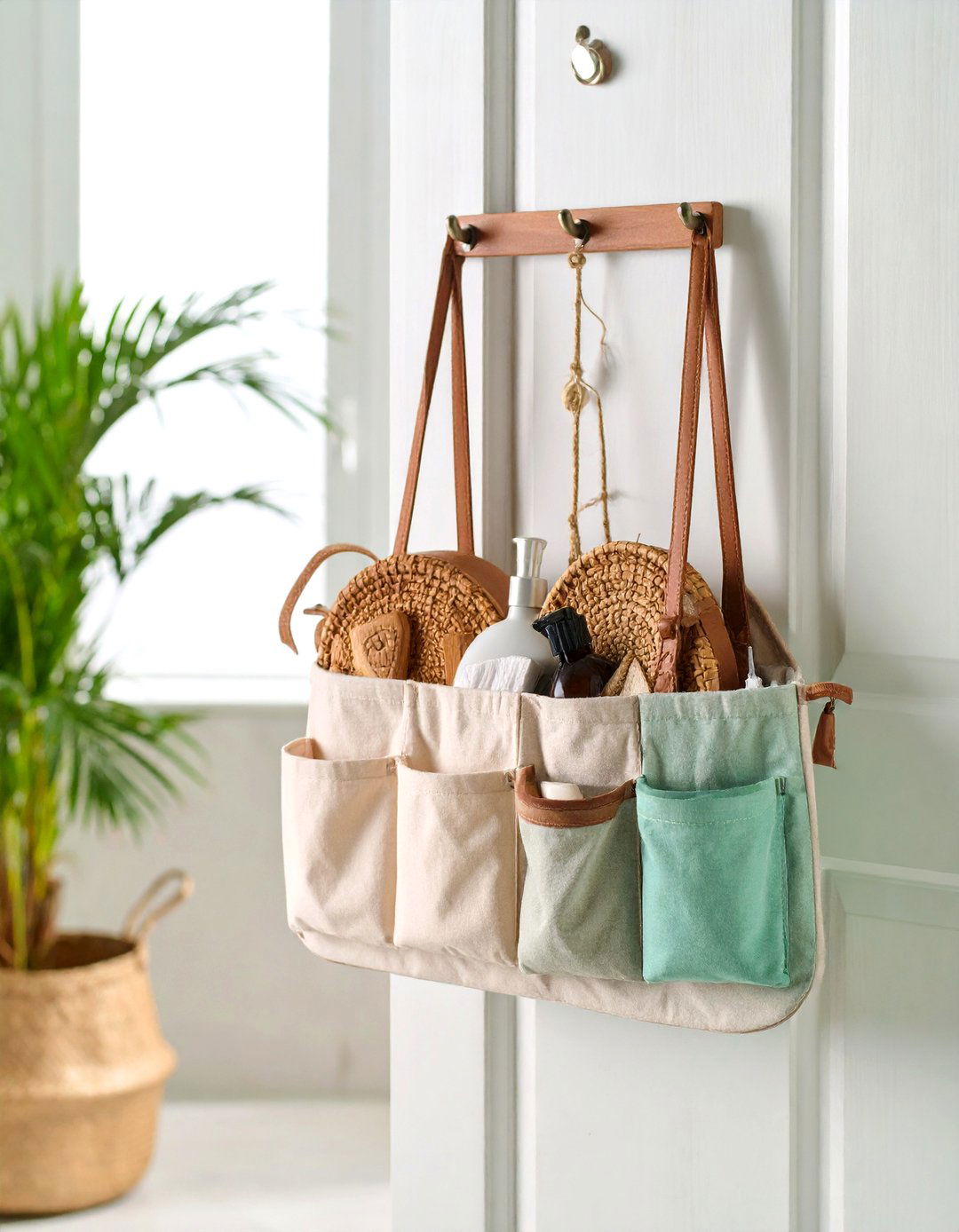 Over Door Hanging Organizers - 24 Laundry Basket Storage Ideas