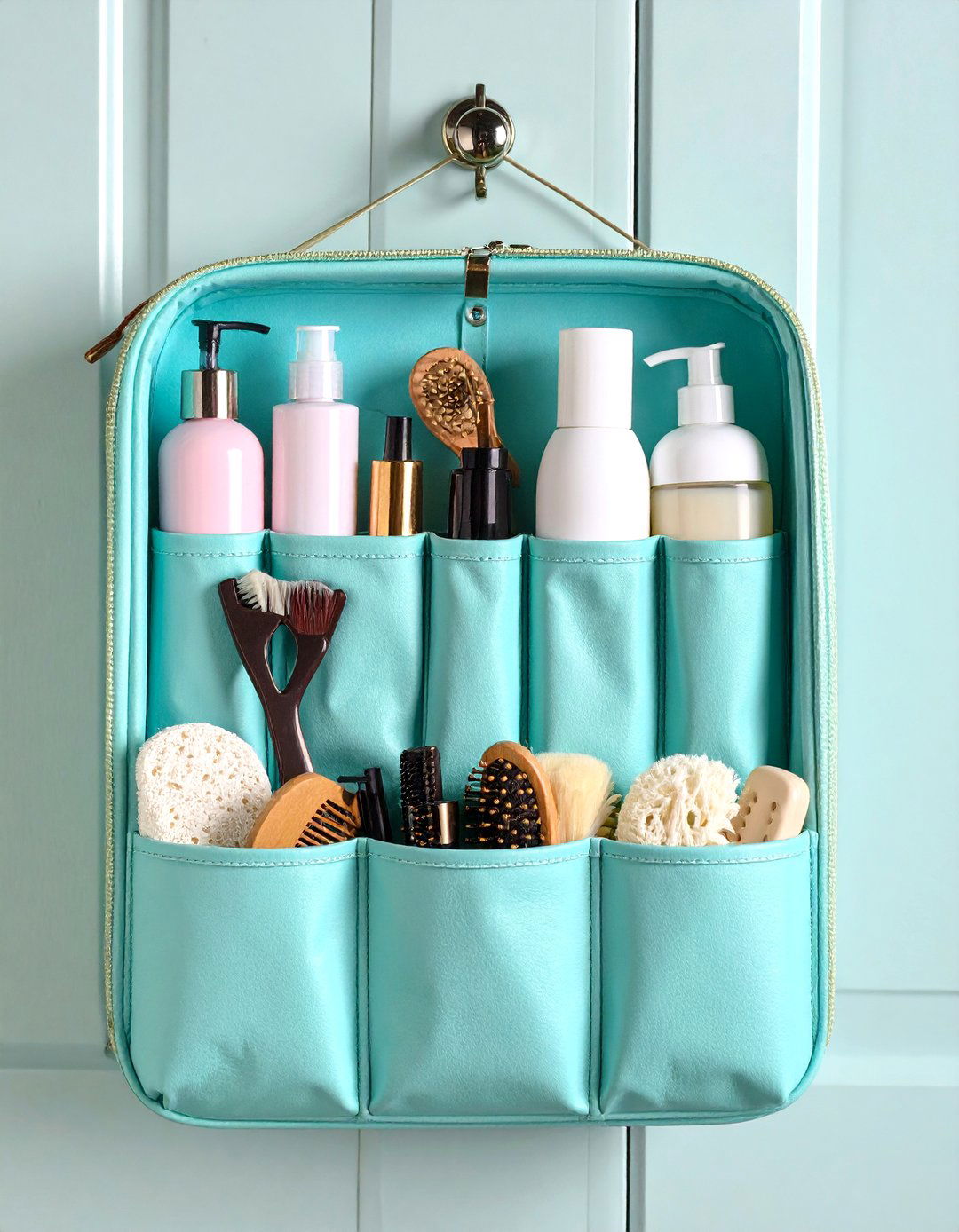 Over Door Hanging Organizers - 24 vanity organization ideas