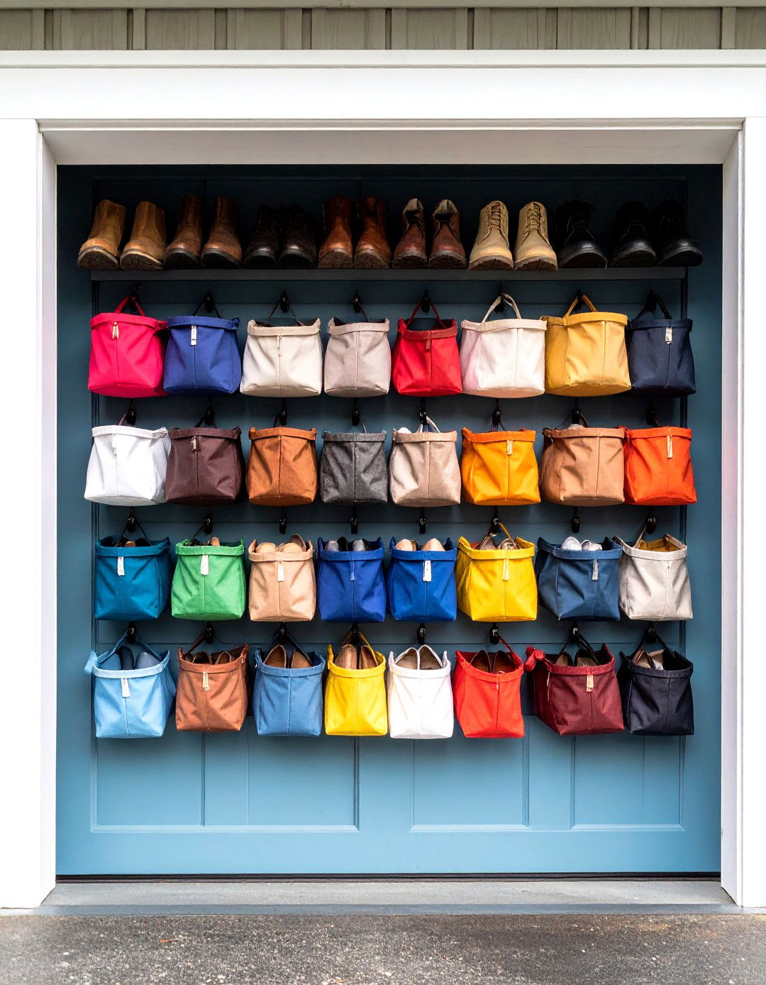 Over Door Hanging Shoe Storage - 24 Garage Shoe Storage Ideas
