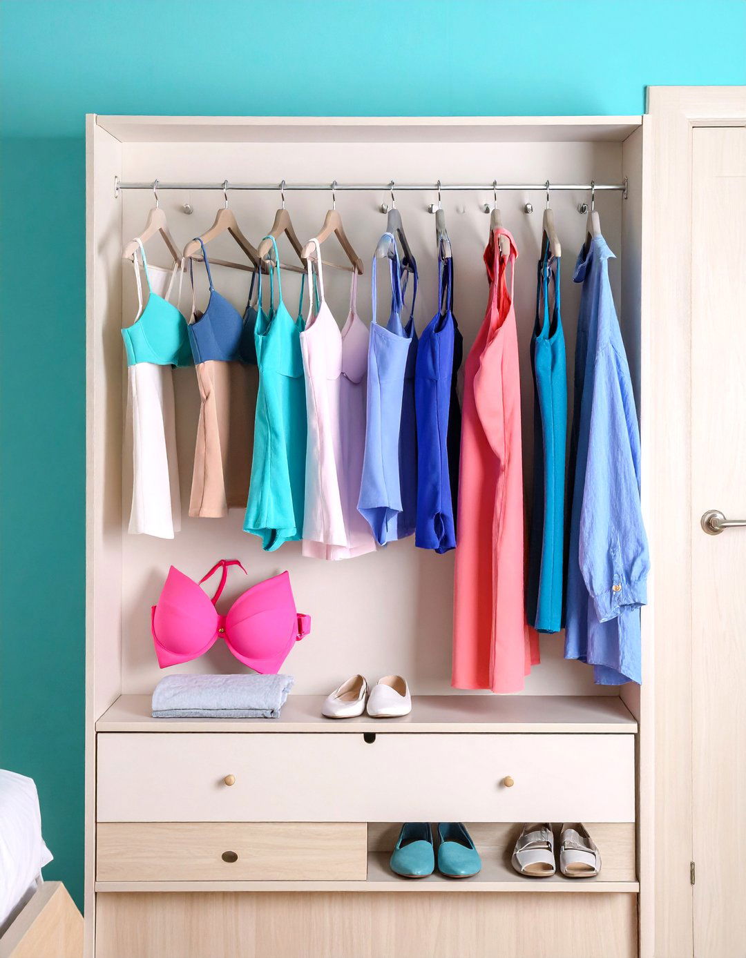 Over Door Multi Hook Storage Station - 24 Bra Storage Ideas