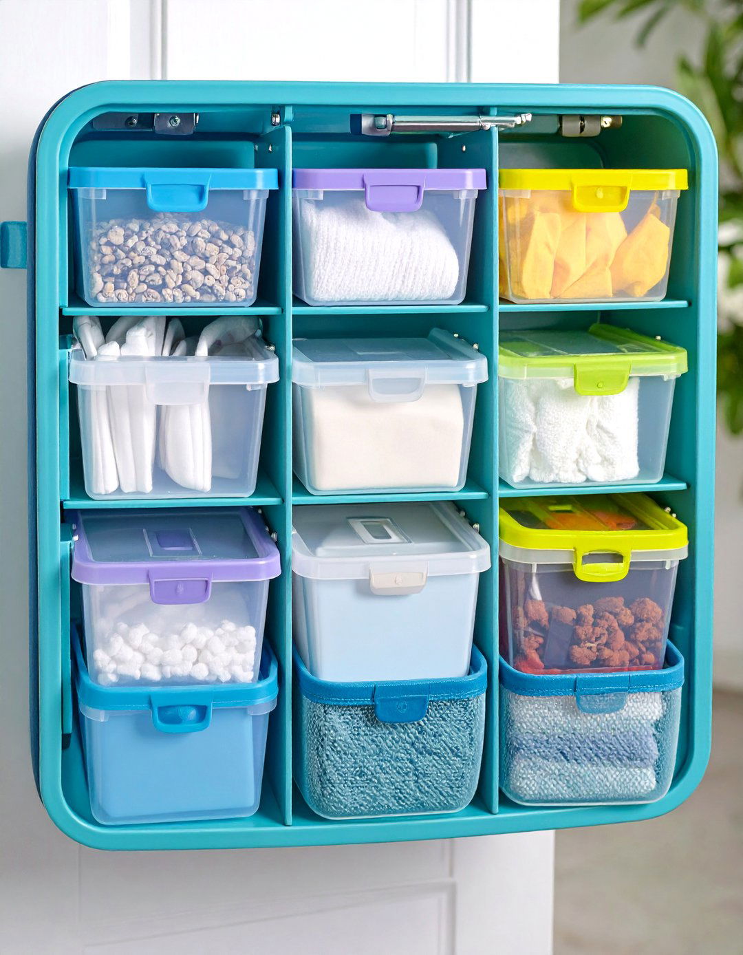 Over Door Organizer with Pockets - 24 Laundry Detergent Storage Ideas