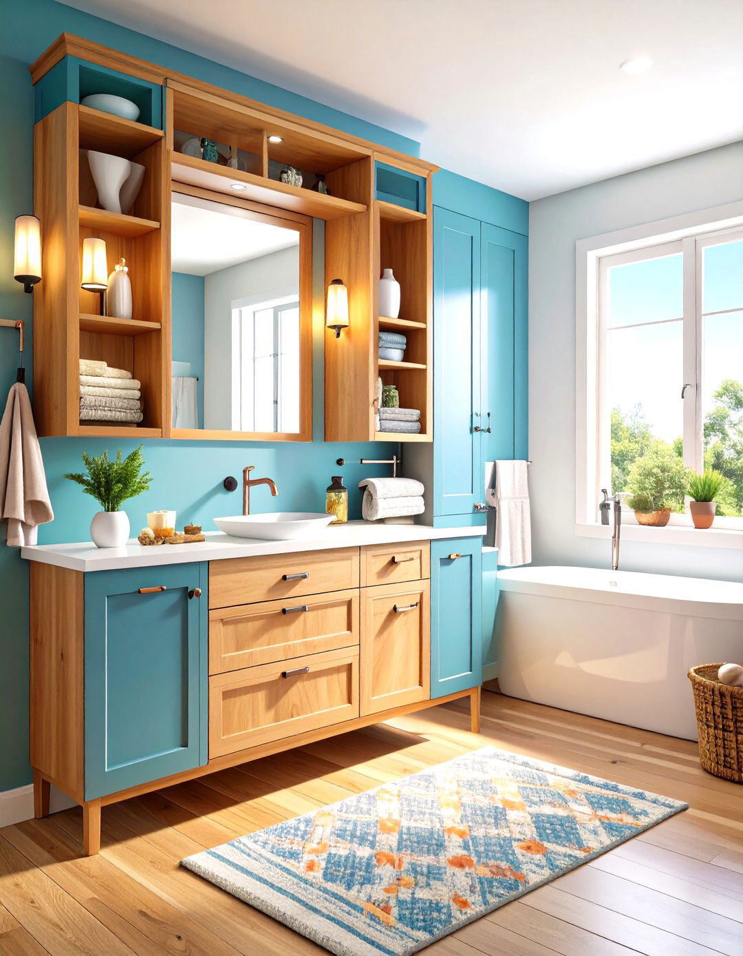 Over Toilet Cabinet with Hidden Compartments - 24 Bathroom Furniture Ideas