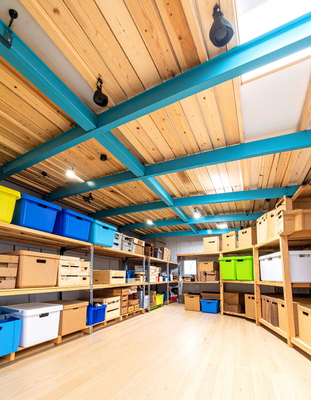 Overhead Ceiling Storage - 24 Shed Shelving Ideas