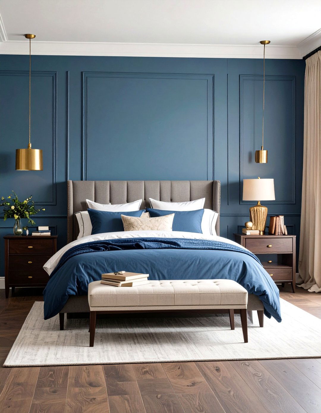 Oxford Blue Academic Inspiration - 24 Moody Blue Bedroom Ideas