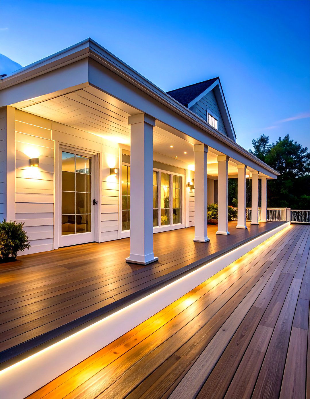 PVC Fascia with Integrated LED Lighting - 24 Deck Fascia Ideas