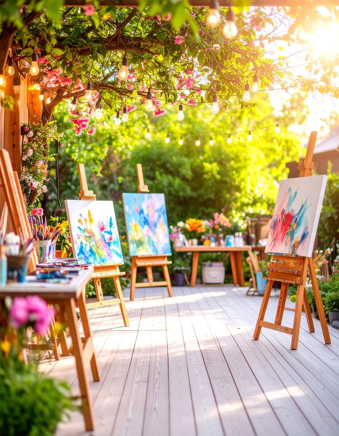 Paint Party Art Studio Experience - 24 Backyard Birthday Party Ideas