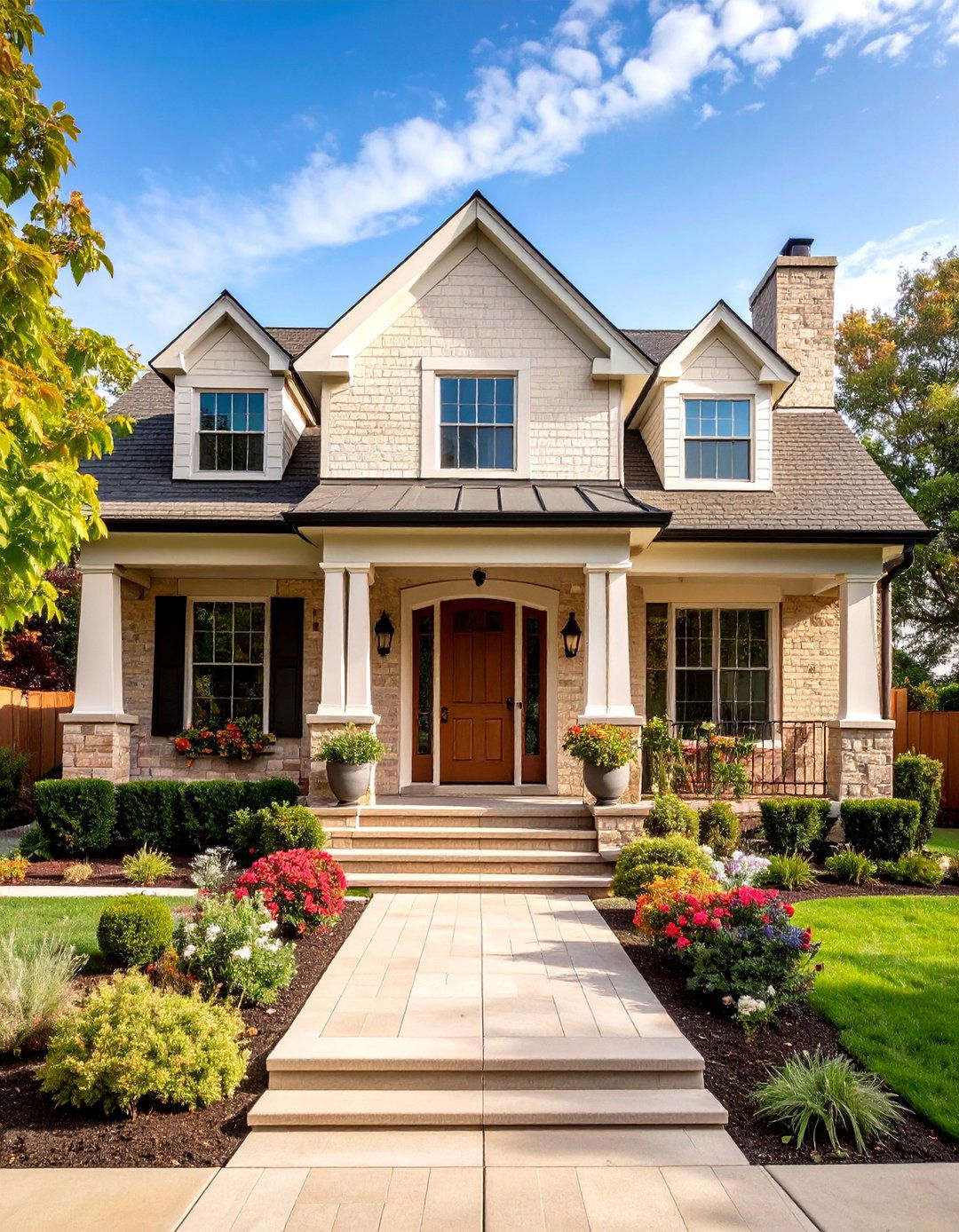 Painted Beige Brick Makeover - 24 Beige Brick Exterior Home Ideas