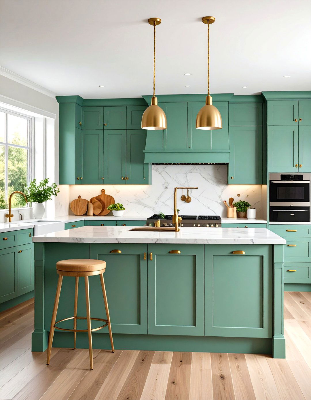 Painted Cabinet Color Combinations - 24 Transitional Kitchen Ideas