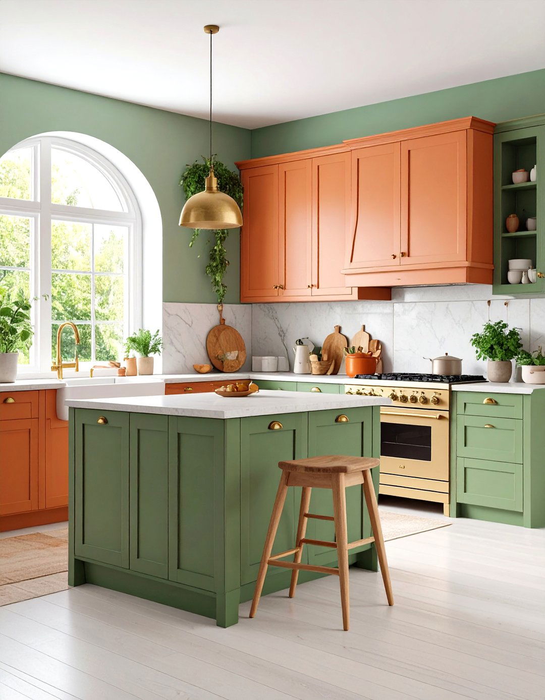 Painted Cabinet Color Schemes - 24 Boho Kitchen Ideas