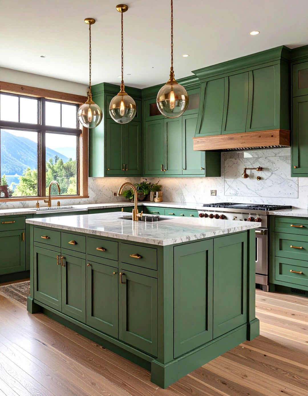 Painted Cabinet Kitchen - 24 Mountain House Kitchen Ideas