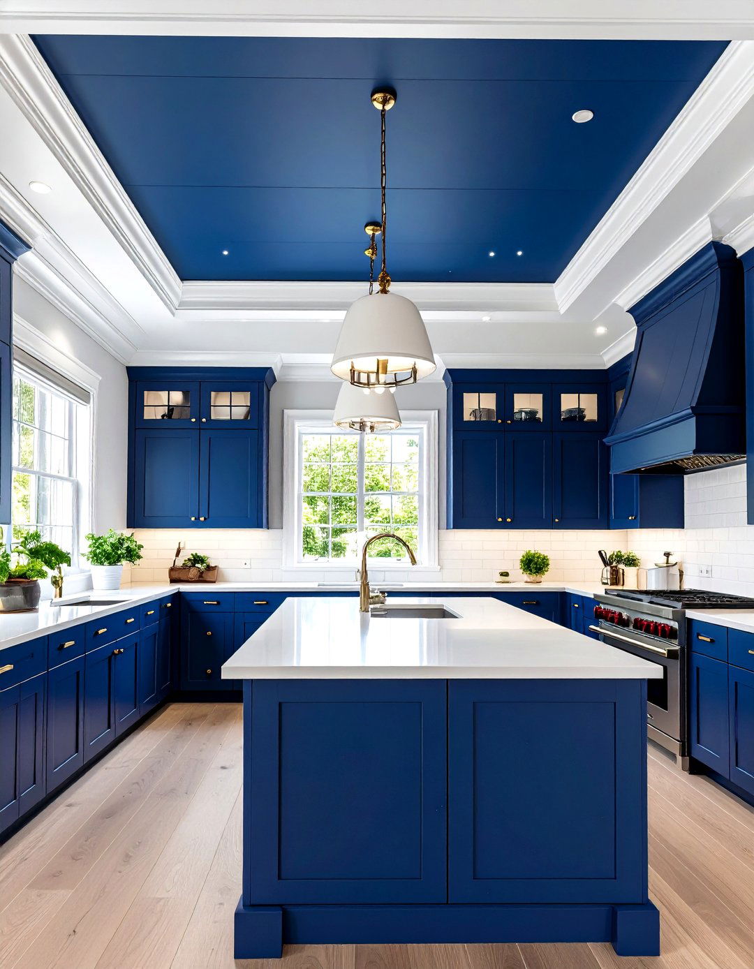 Painted Color Kitchen Ceiling - 24 Kitchen Ceiling Ideas