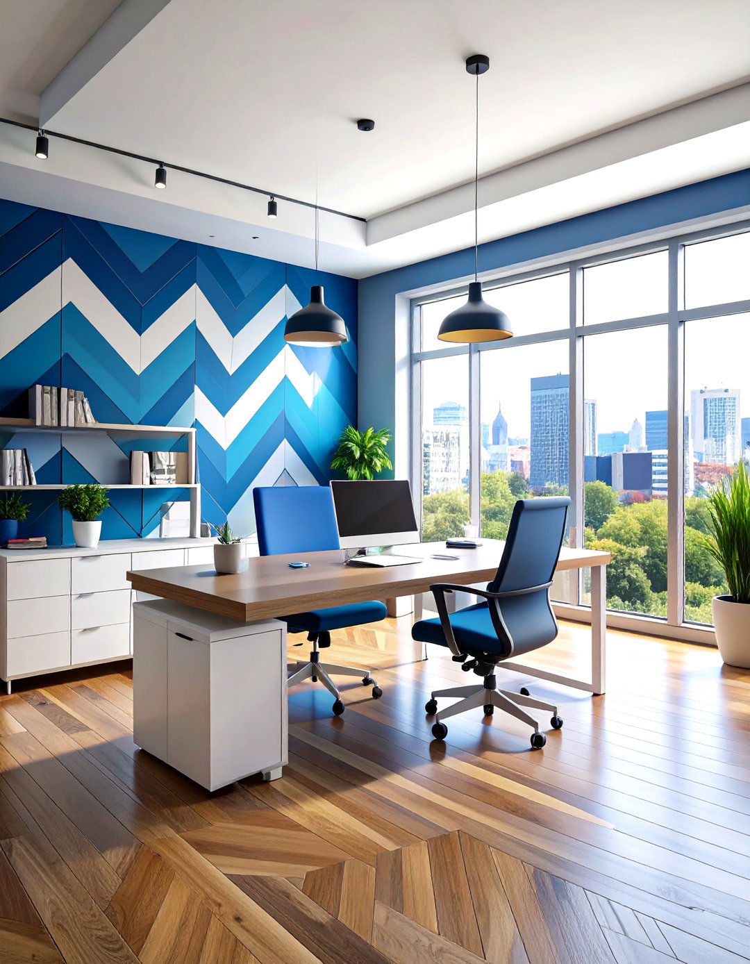 Painters Tape Geometric Techniques - 24 Geometric Accent Wall Ideas