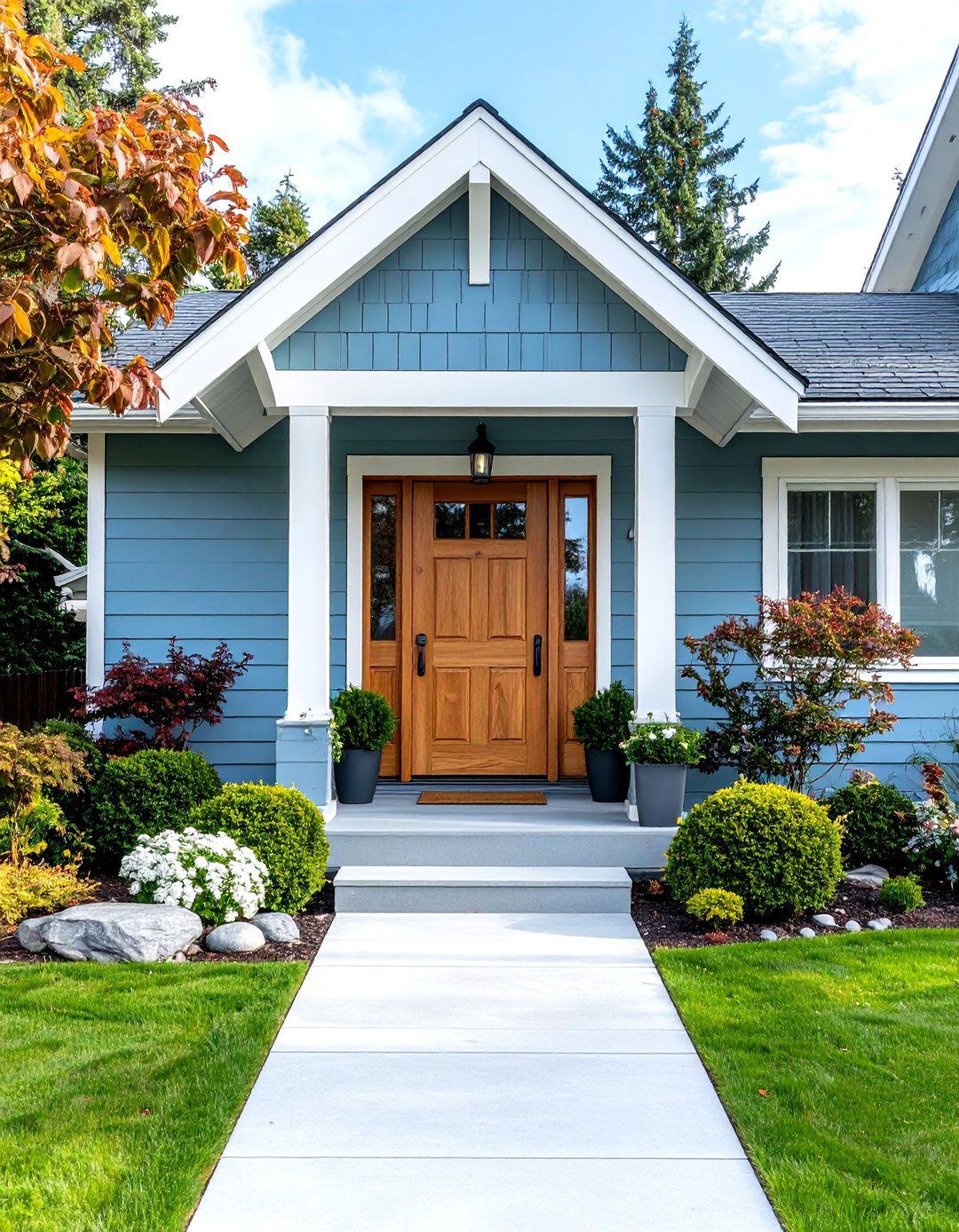 Pale Blue Serenity - 24 Exterior Color Palettes for Small Homes