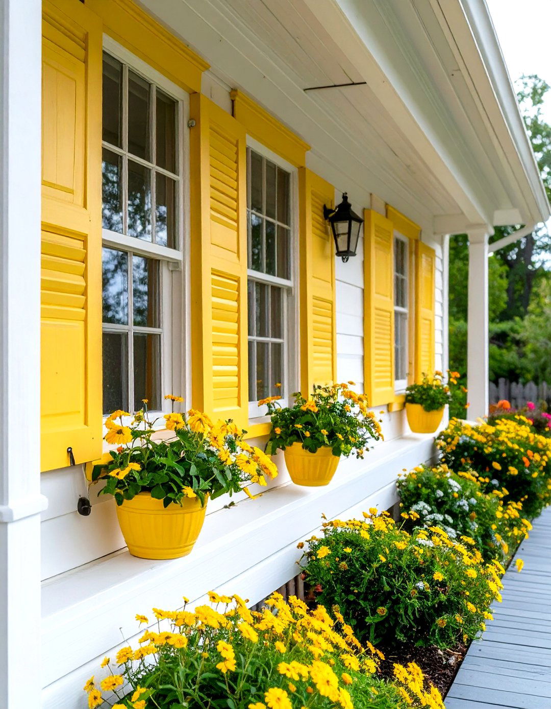 Pale Yellow Accents - 24 Porch Paint Colors