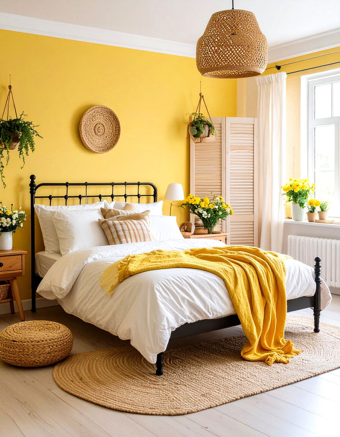 Pale Yellow Cottage Style Bedroom - 24 Yellow Bedroom Ideas