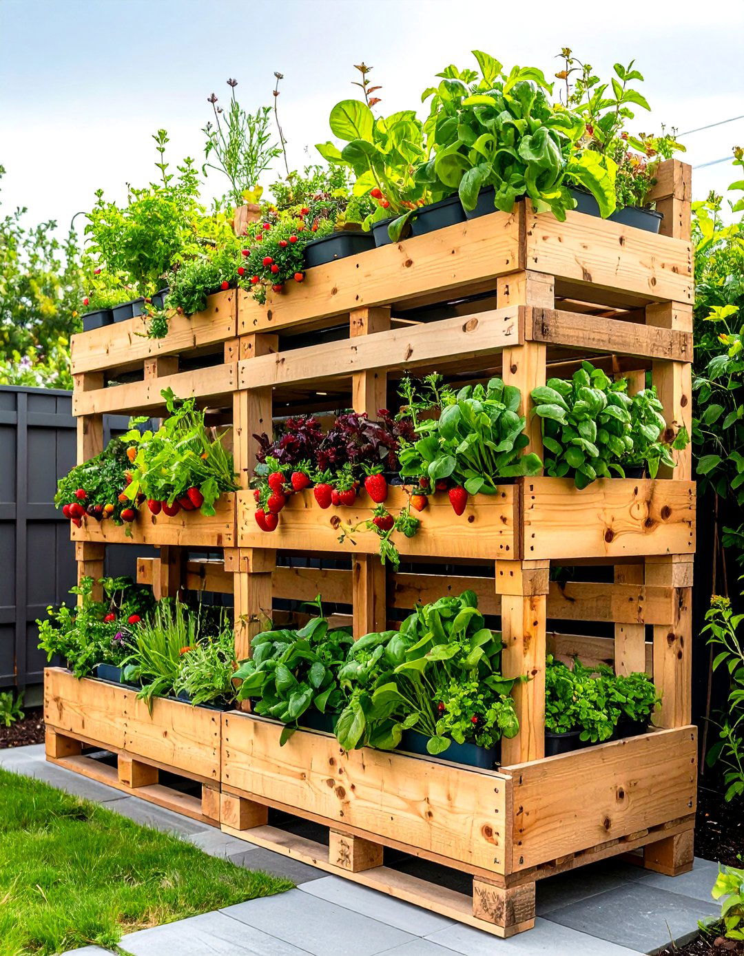 Pallet Garden System - 24 Urban Garden Ideas