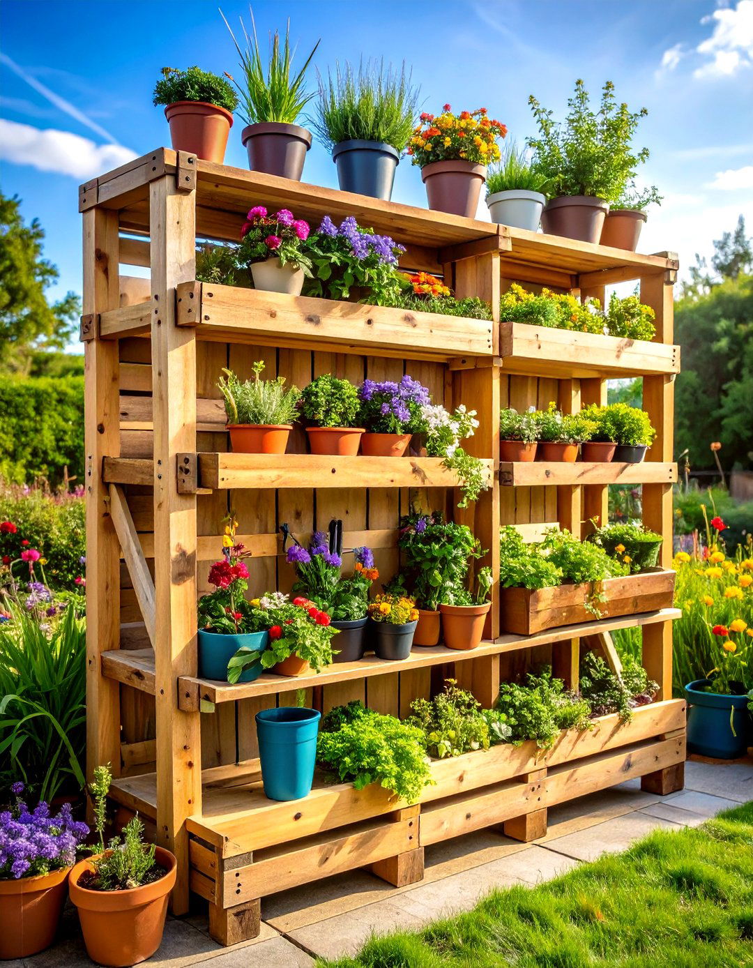 Pallet Storage Racks - 24 Outdoor Storage Ideas