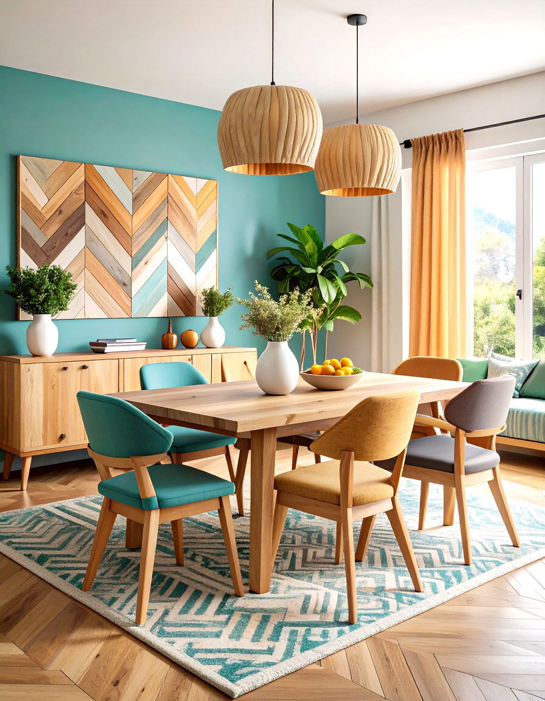 Pallet Wood Geometric Art - 24 Rustic Wall Decor Ideas