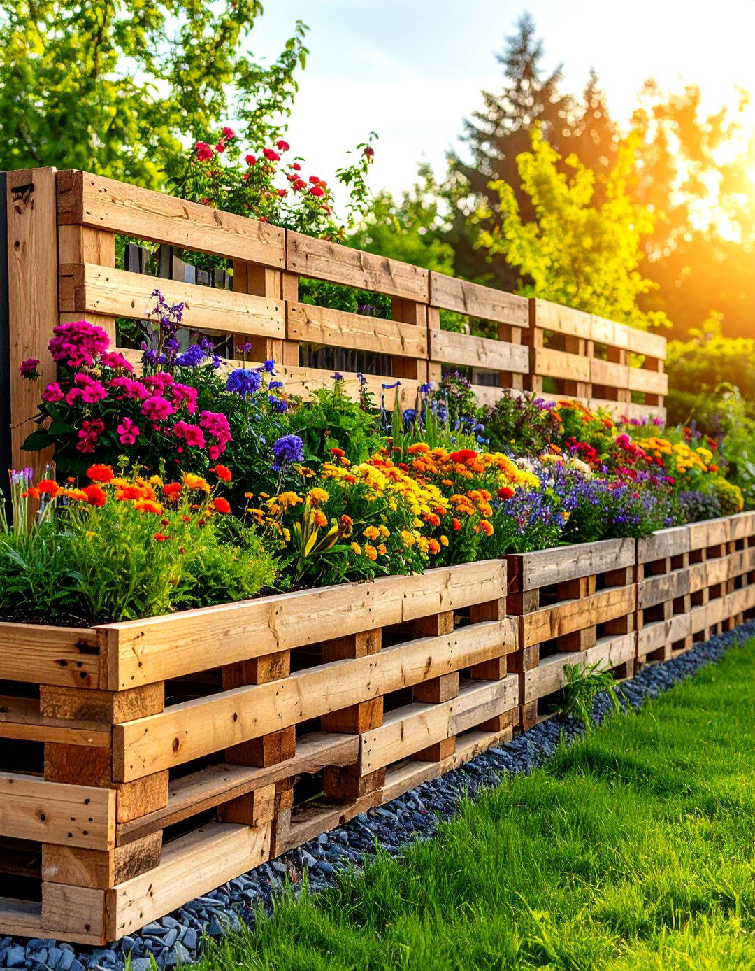 Pallet Wood Retaining Wall - 24 Inexpensive Retaining Wall Ideas