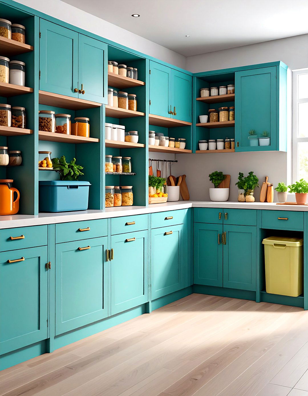 Pantry Corner Storage Solution - 24 Garbage Can Storage Ideas