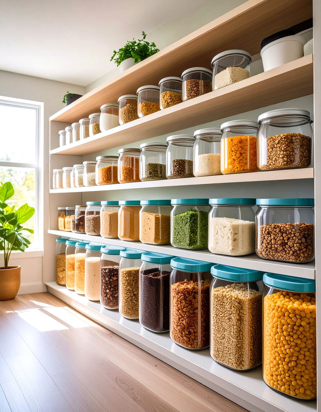 Pantry with Bulk Storage Solutions