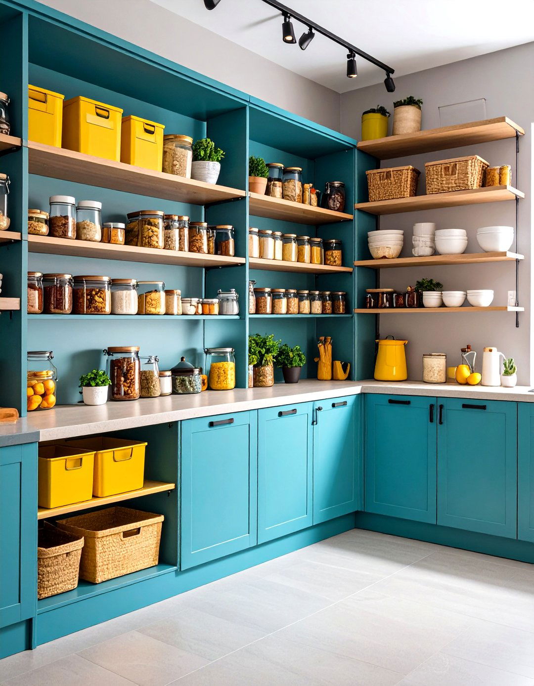 Pantry with Pull Down Shelving - 24 Larder Cupboard and Pantry Ideas for Your Kitchen