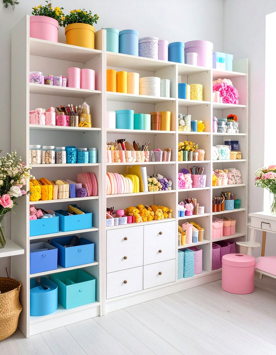 Paper Crafts Command Center - 24 Craft Room Ideas