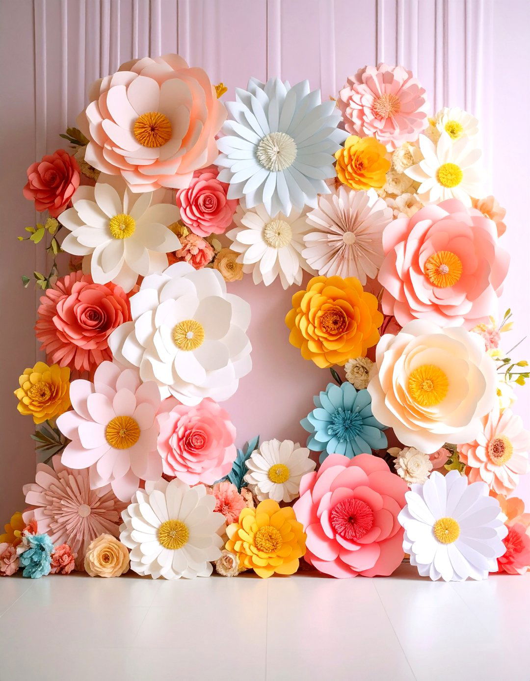 Paper Flower Wedding Altars - 24 Wedding Altar Ideas