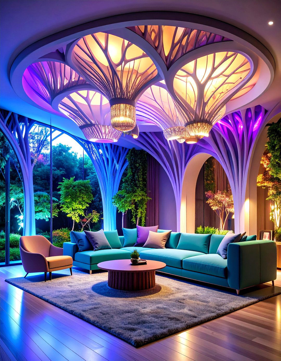 Parametric Design Computational Forms - 24 Living Room Ceiling Lighting Ideas