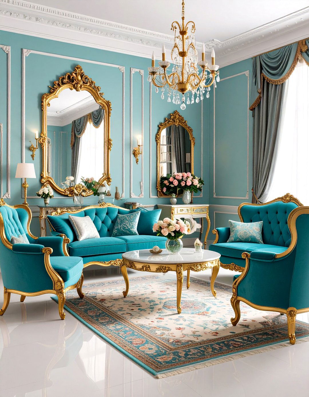 Parisian Apartment Parlor Room with Elegant Sophistication - 24 Parlor Room Ideas