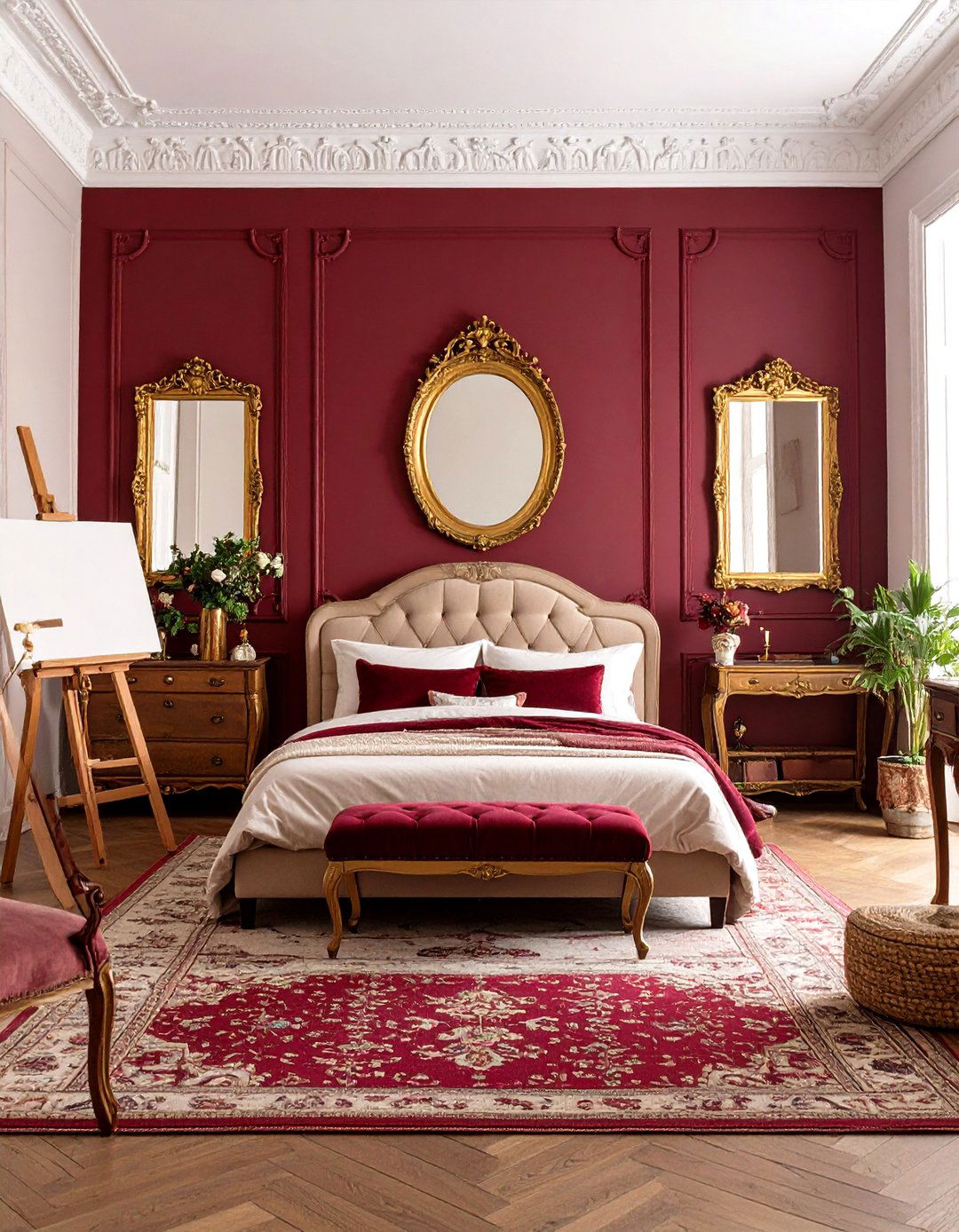 Parisian Art Studio Bohemian Chic - 24 Paris-themed Bedroom Ideas