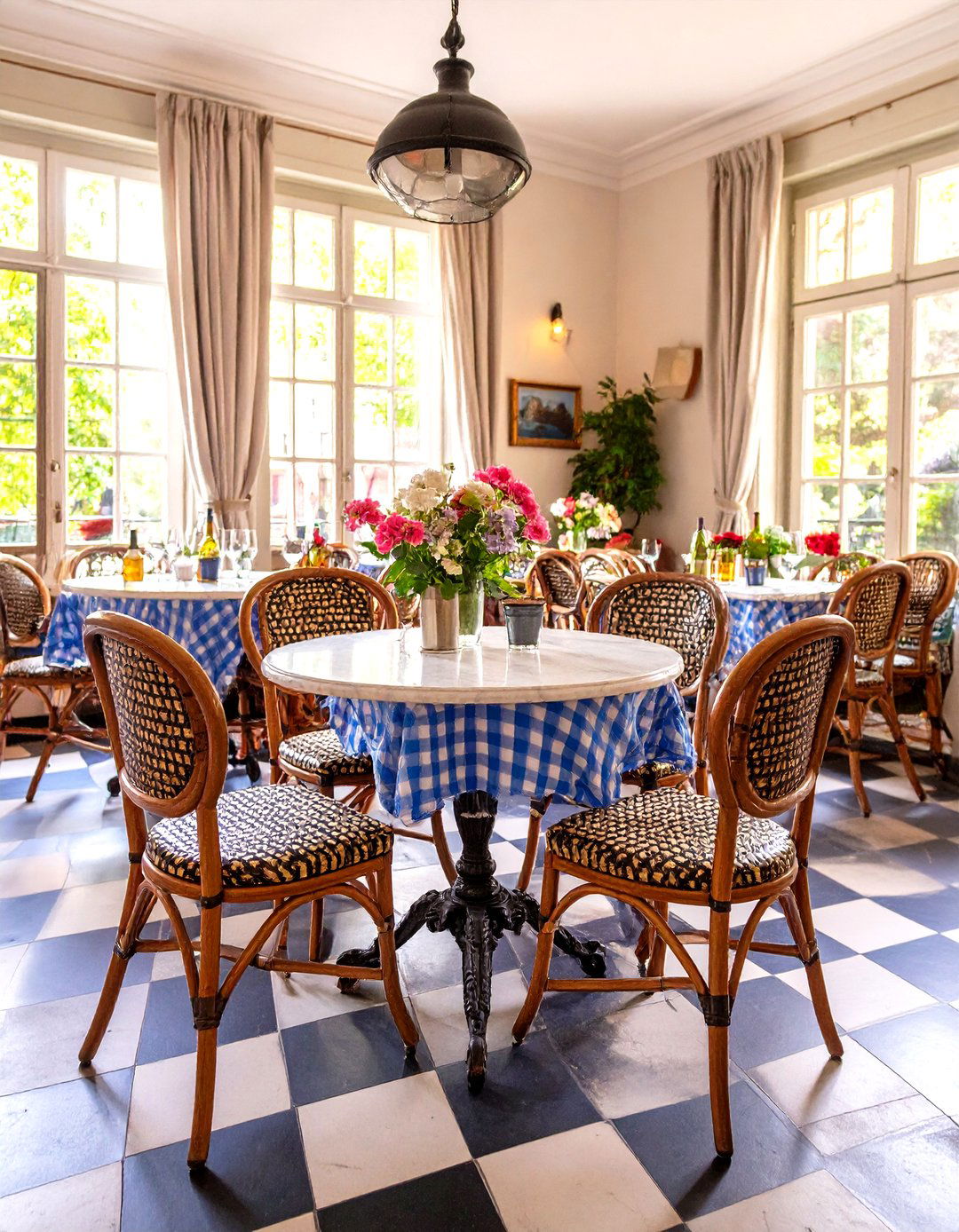 Parisian Bistro Dining Room with French Cafe Charm - 24 Vintage Dining Room Ideas