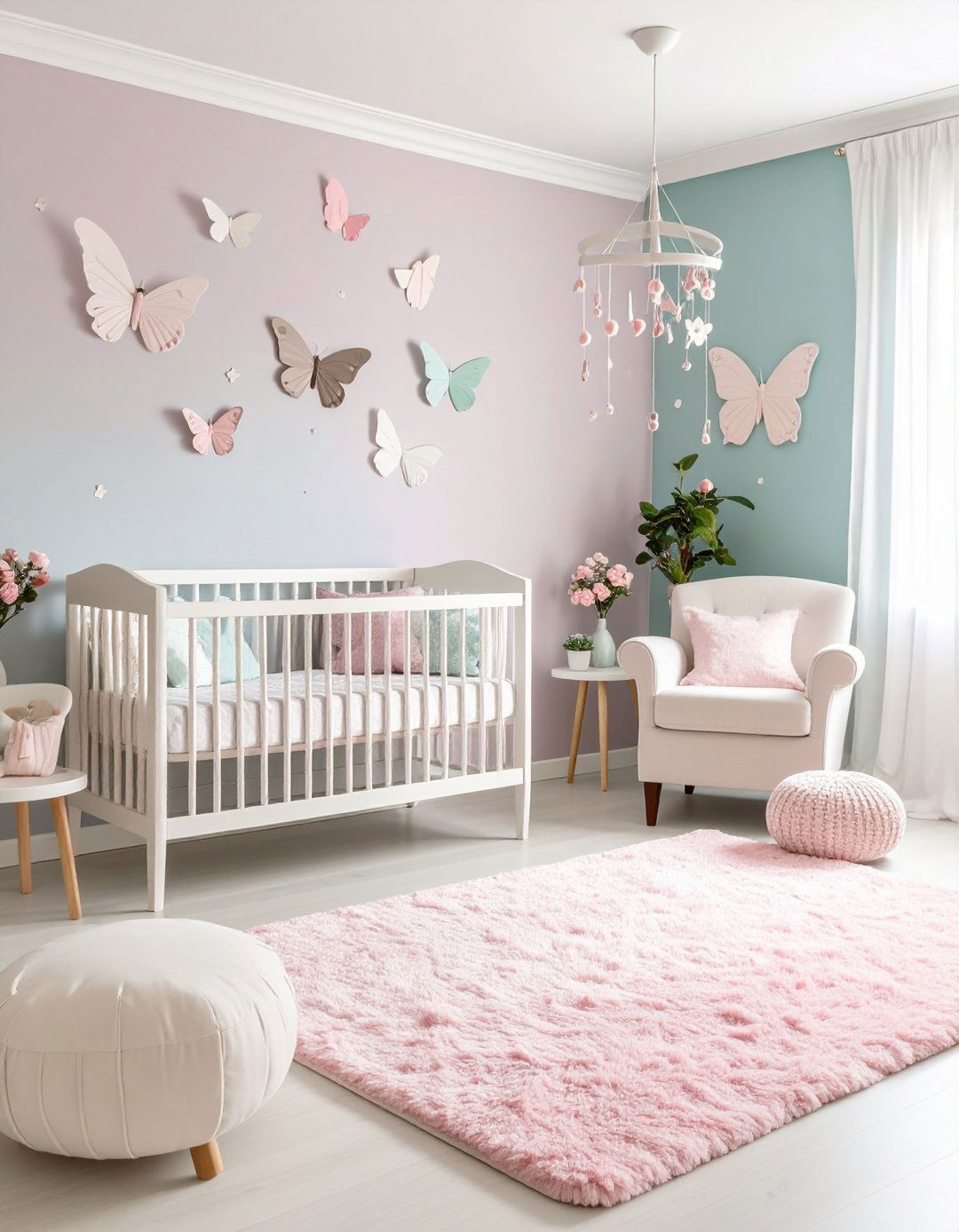 Pastel Butterfly Nursery Design - 24 Butterfly-themed Room Ideas