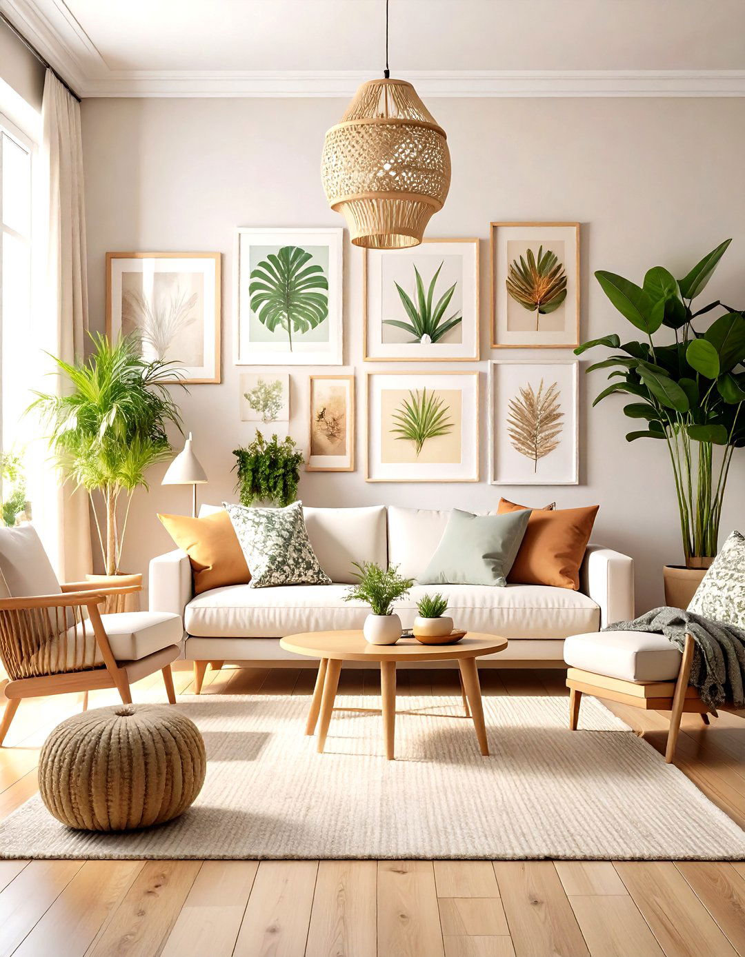 Pastel Gallery Wall Living Room - 24 Pastel Living Room Ideas