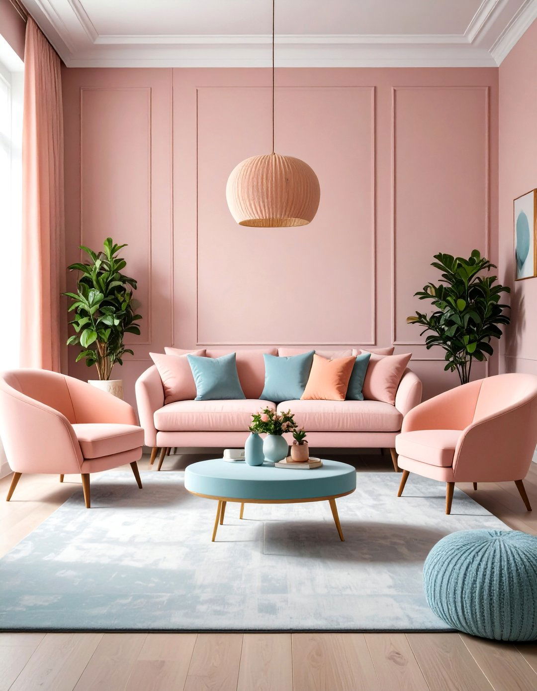 Pastel Paradise Living Room - 24 1980s Living Room Ideas