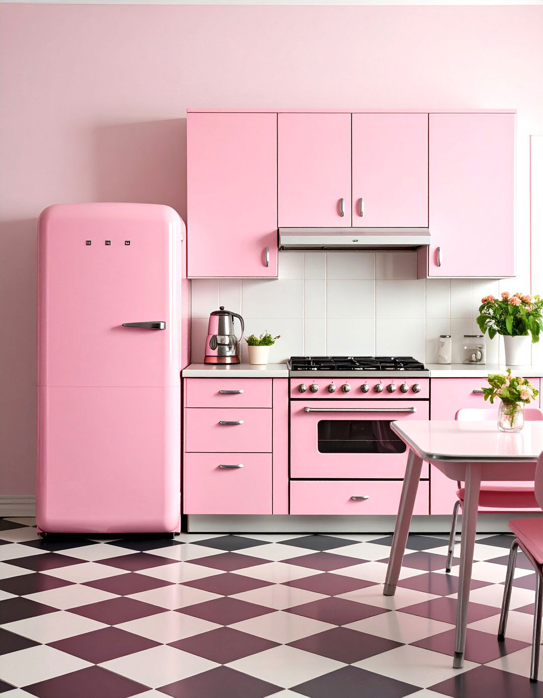 Pastel Pink Paradise Kitchen - 24 1950s Kitchen Ideas