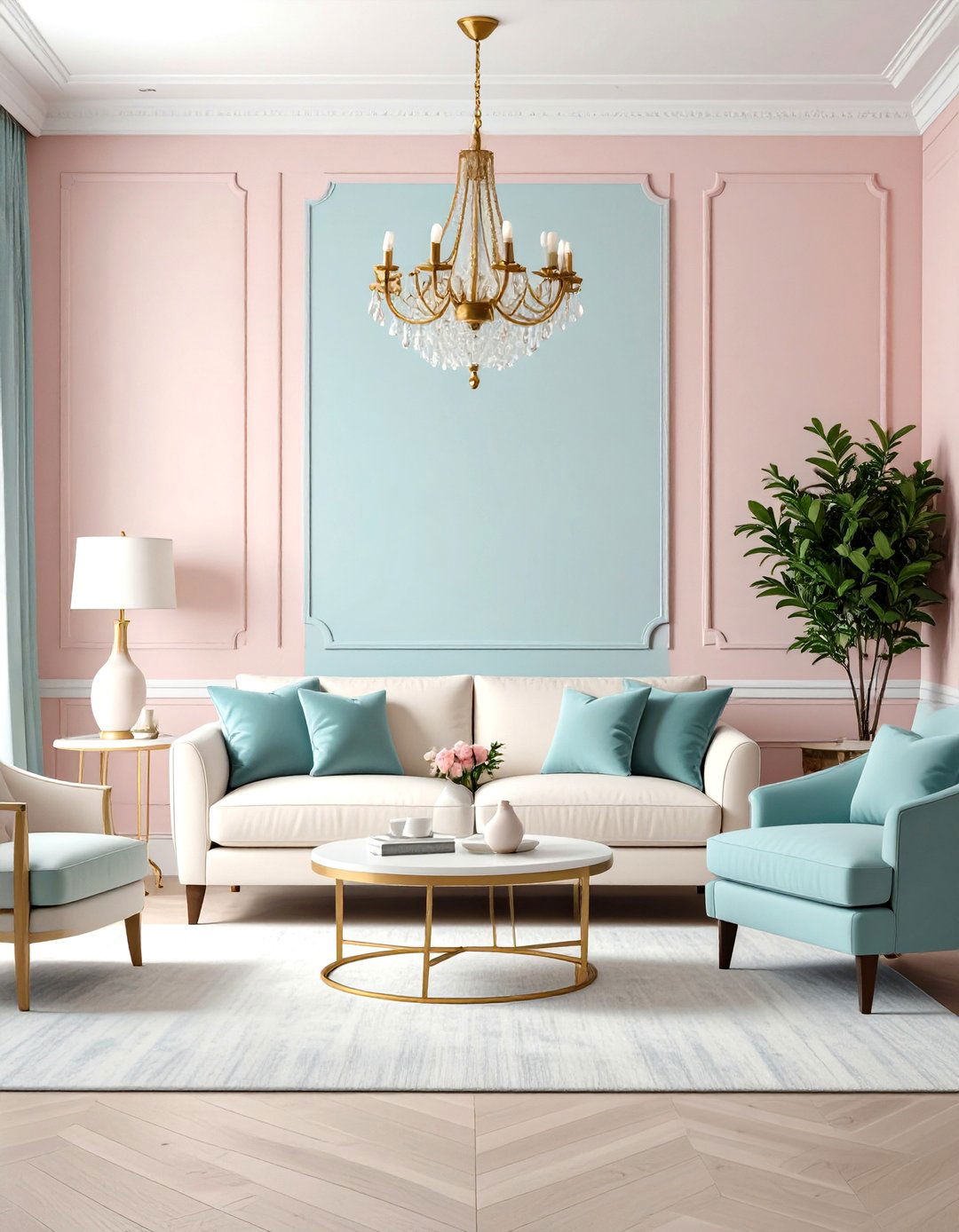 Pastel Preppy Living Room - 24 Preppy Living Room Ideas