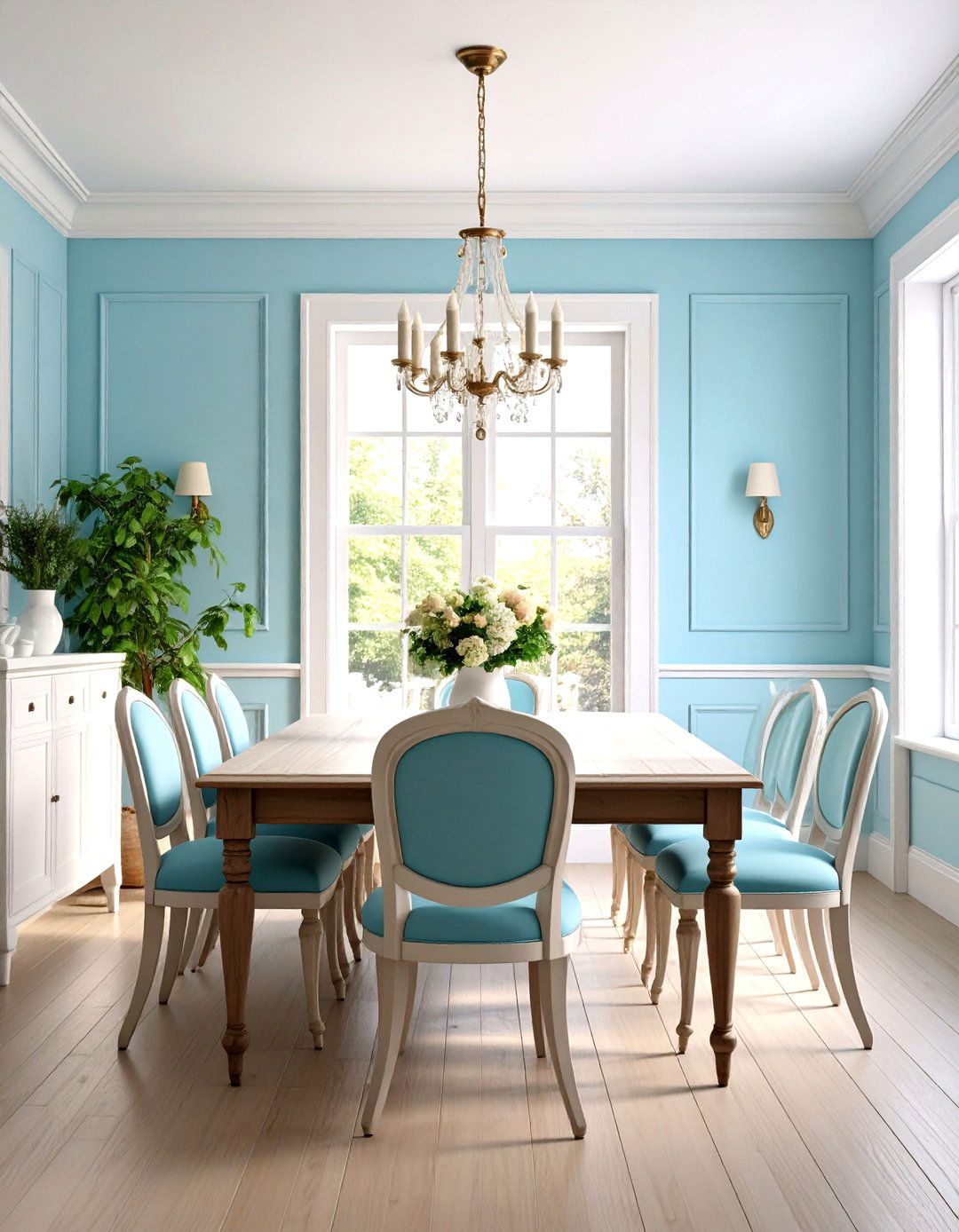 Pastel Wainscoting Soft Sophistication - 24 Dining Room Wainscoting Ideas