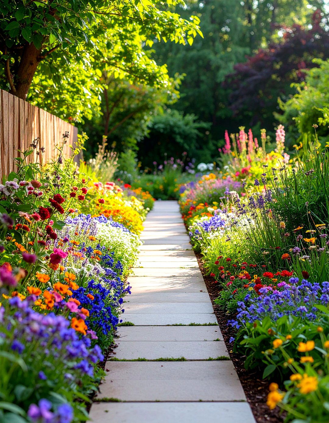 Pathway Border Wildflower Gardens - 24 Wildflower Garden Ideas
