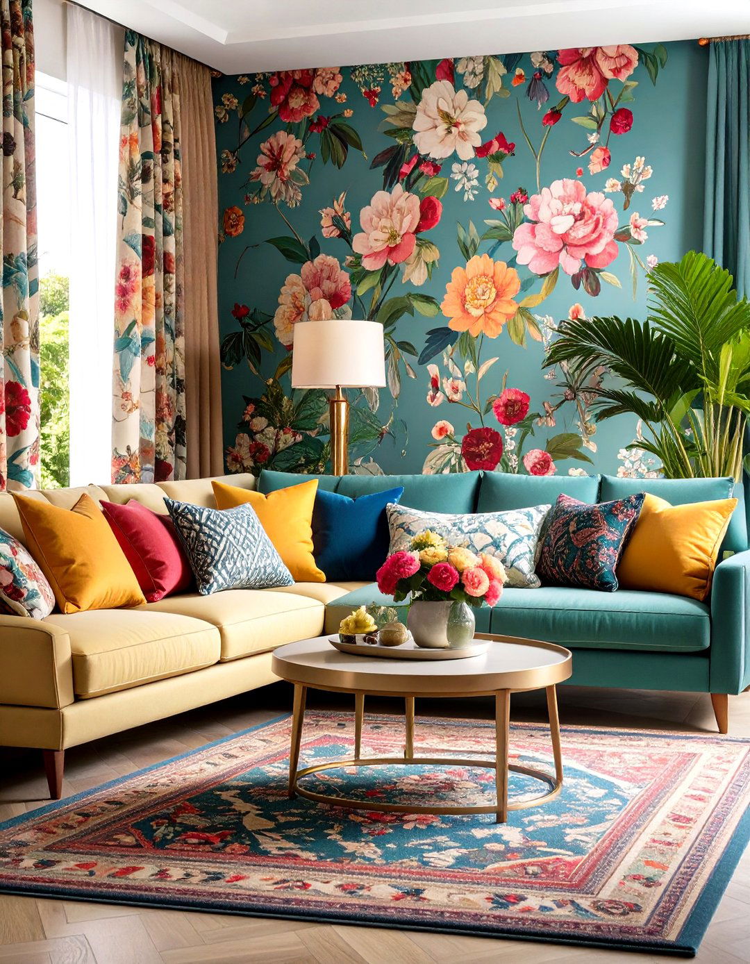 Pattern Drenching Living Rooms - 24 Maximalist Decor Ideas