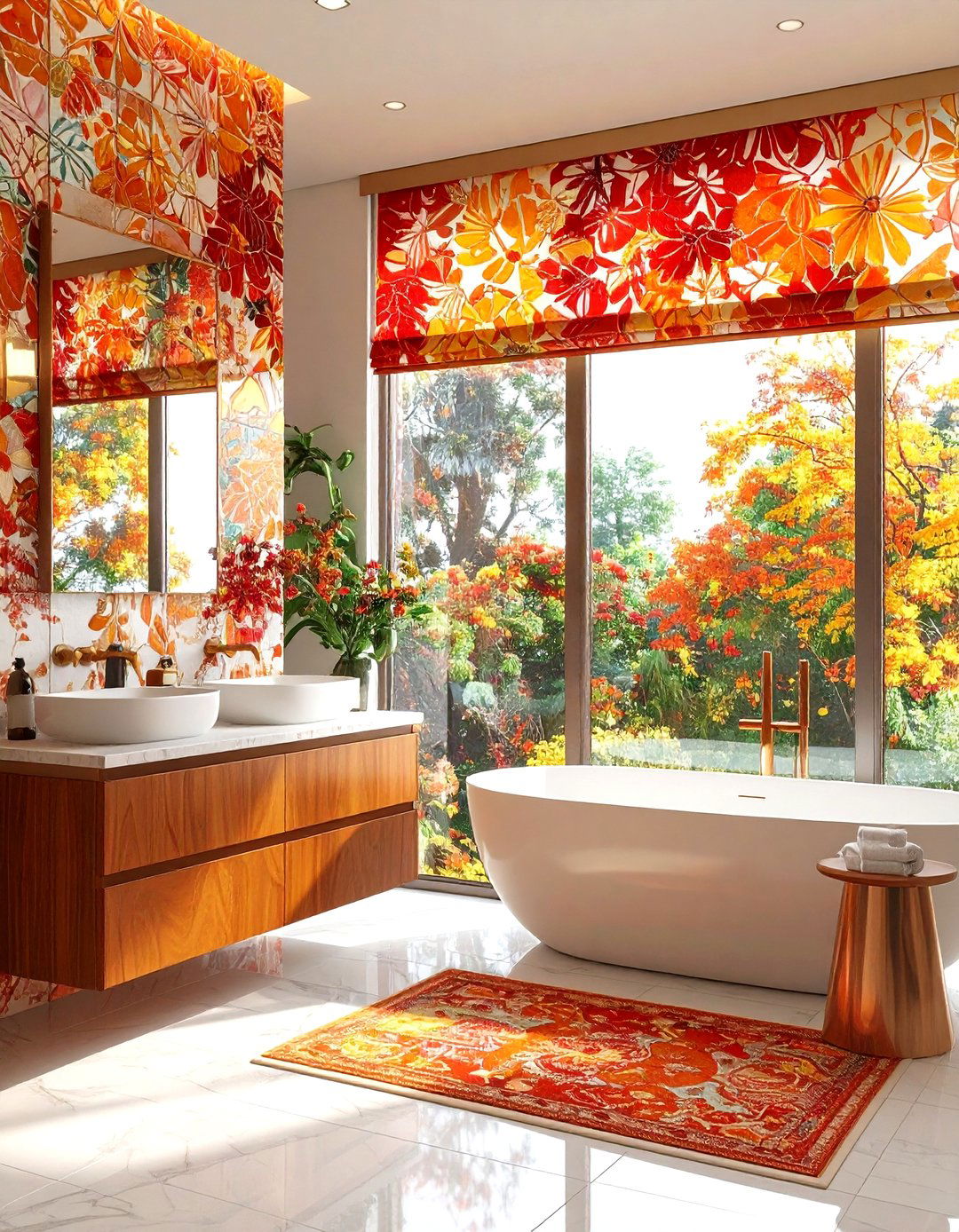 Patterned Privacy Film Designs - 24 Bathroom Window Treatment Ideas