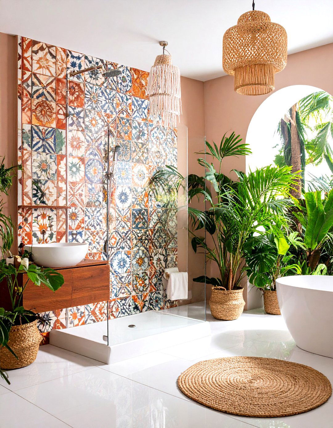 Patterned Tile Drama - 24 Shower Surround Ideas