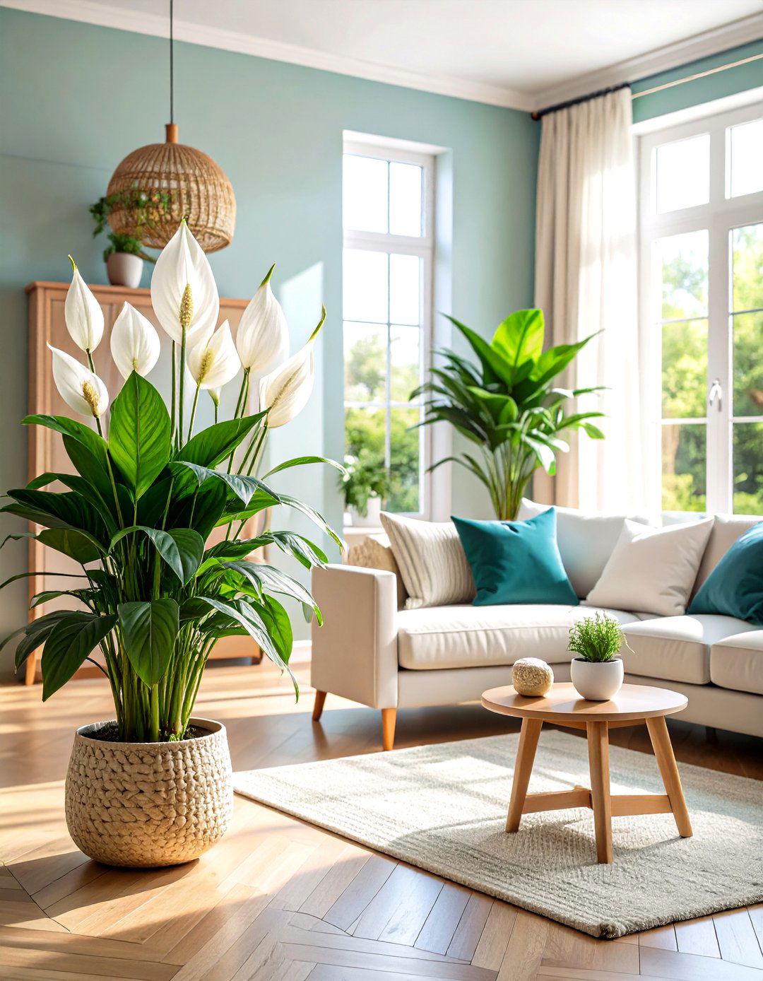 Peace Lily Living Room Focal Points - 24 Indoor Plants That Don't Need Sun