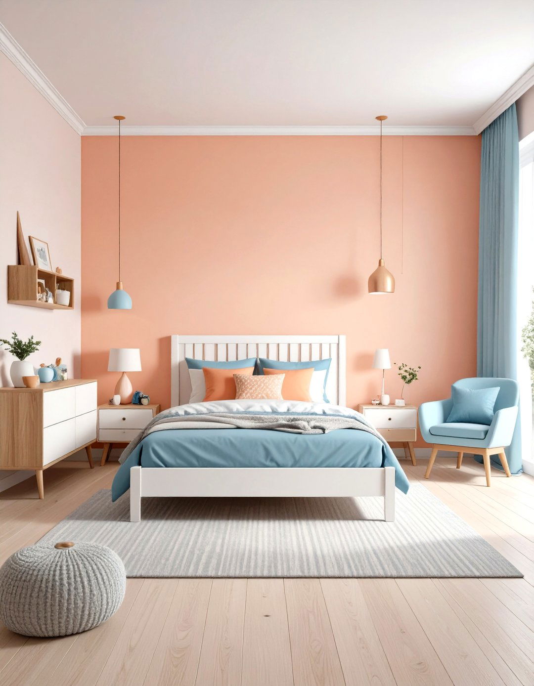 Peach Coral Childrens Room Joy - 24 Mexican Interior Paint Colors