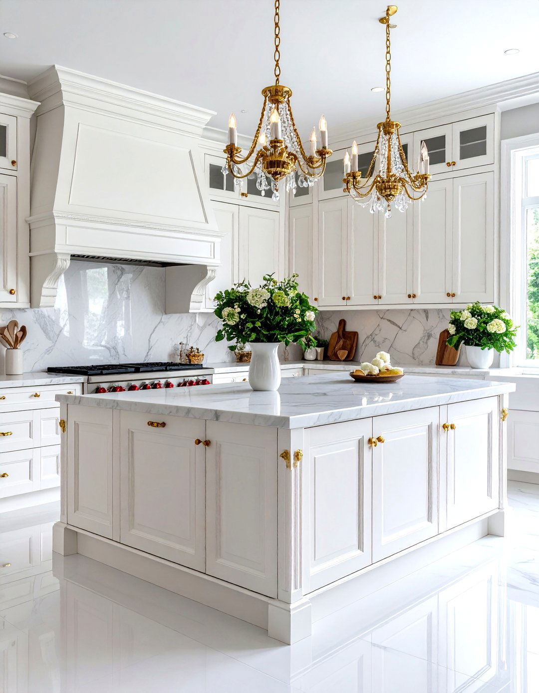 Pearl White Luxury Kitchen Cabinets - 24 Kitchen Cabinet Color Ideas